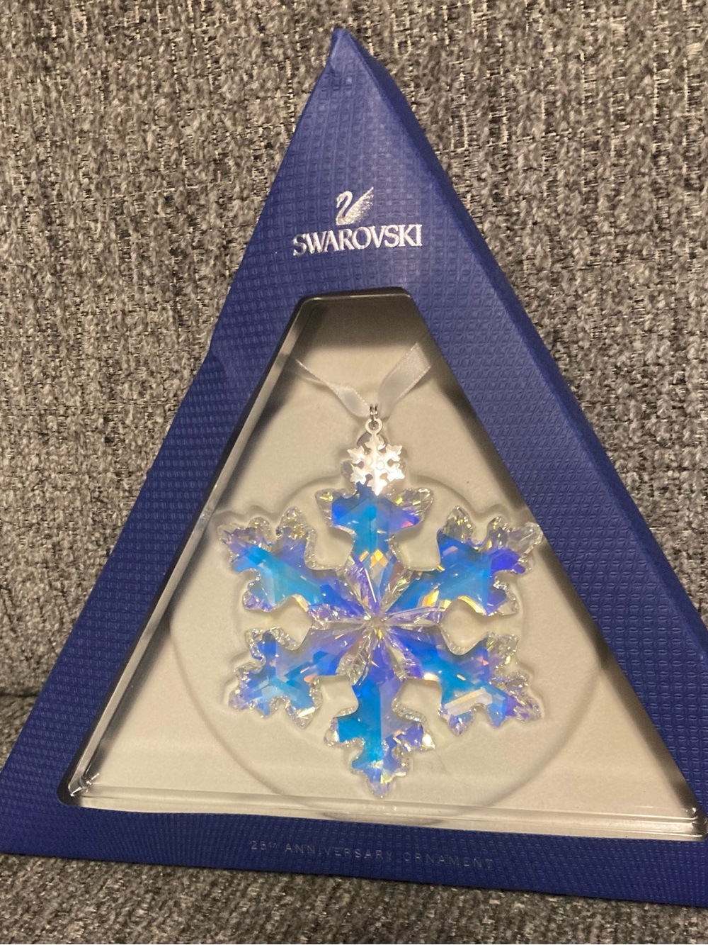 Swarovski 25th Anniversary Crystal Ornament Retired